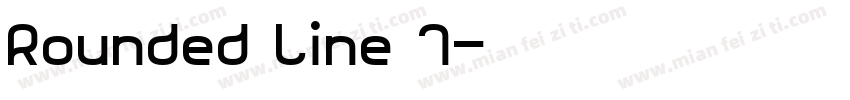 Rounded Line 7字体转换